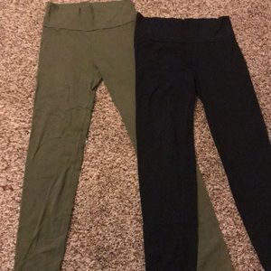 Two pair of leggings